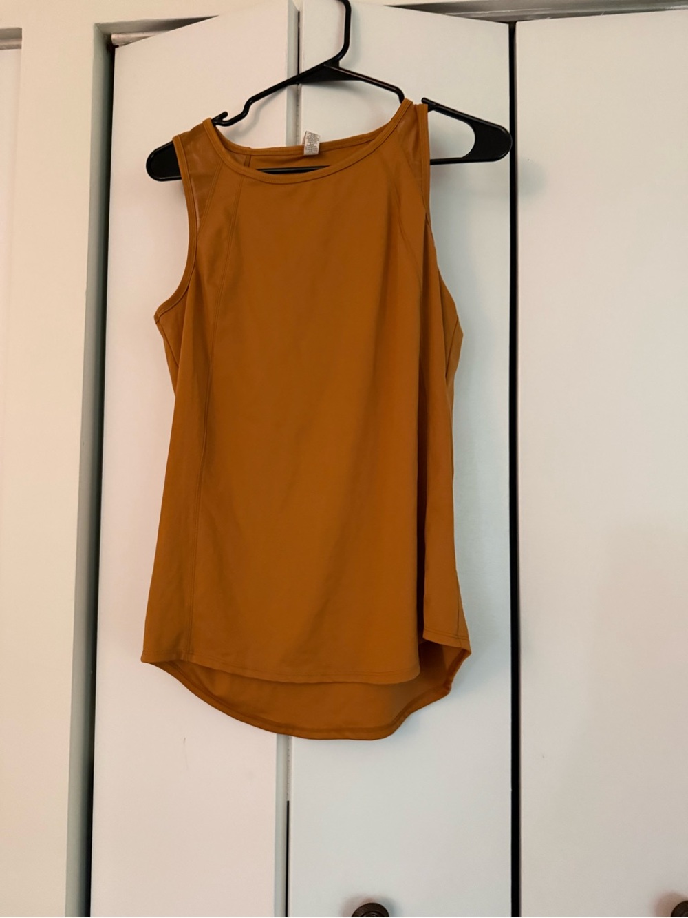 RBX Women's Sleeveless Active Tank in Mustard Brown